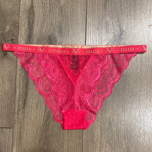 Versace Intimates & Sleepwear Versace 969 V Italia Pink Lace High